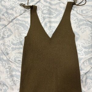 Olive green Express top